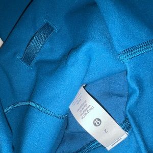 Lululemon wunder train 23 inch Capri blue size 2 NWOT